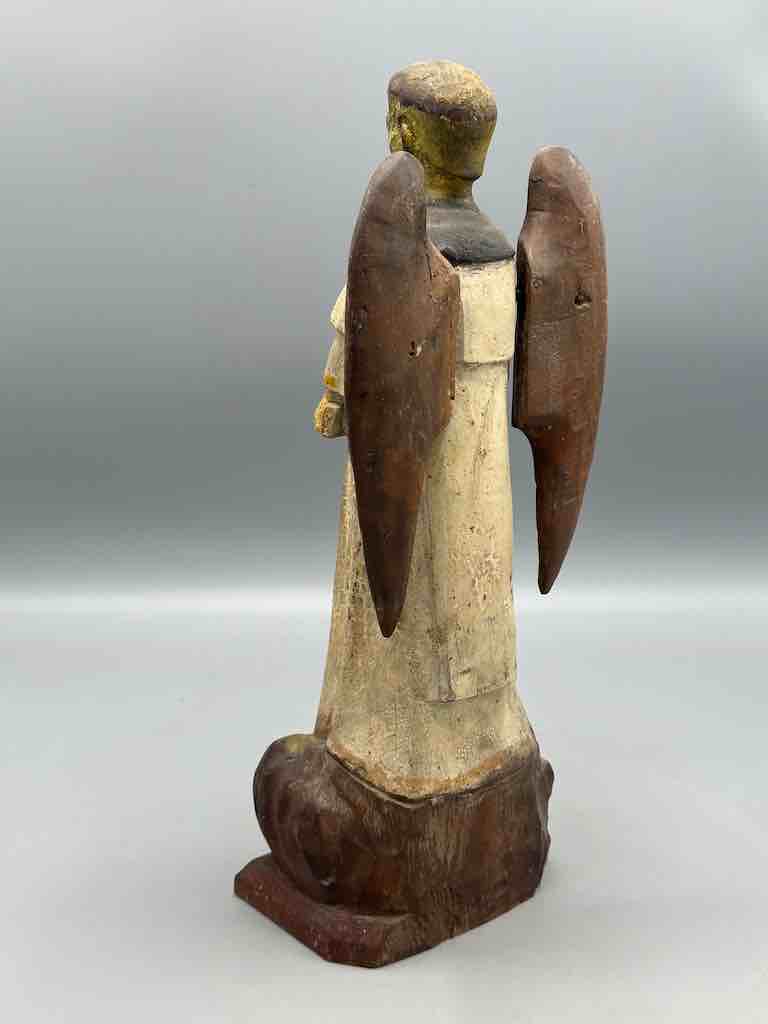 Antique Vietnamese Catholic Male Saint Figure Angel