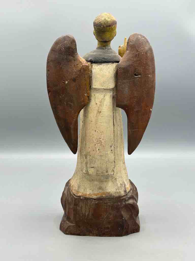 Antique Vietnamese Catholic Male Saint Figure Angel