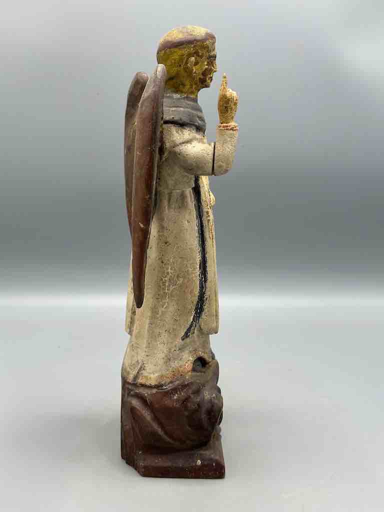 Antique Vietnamese Catholic Male Saint Figure Angel