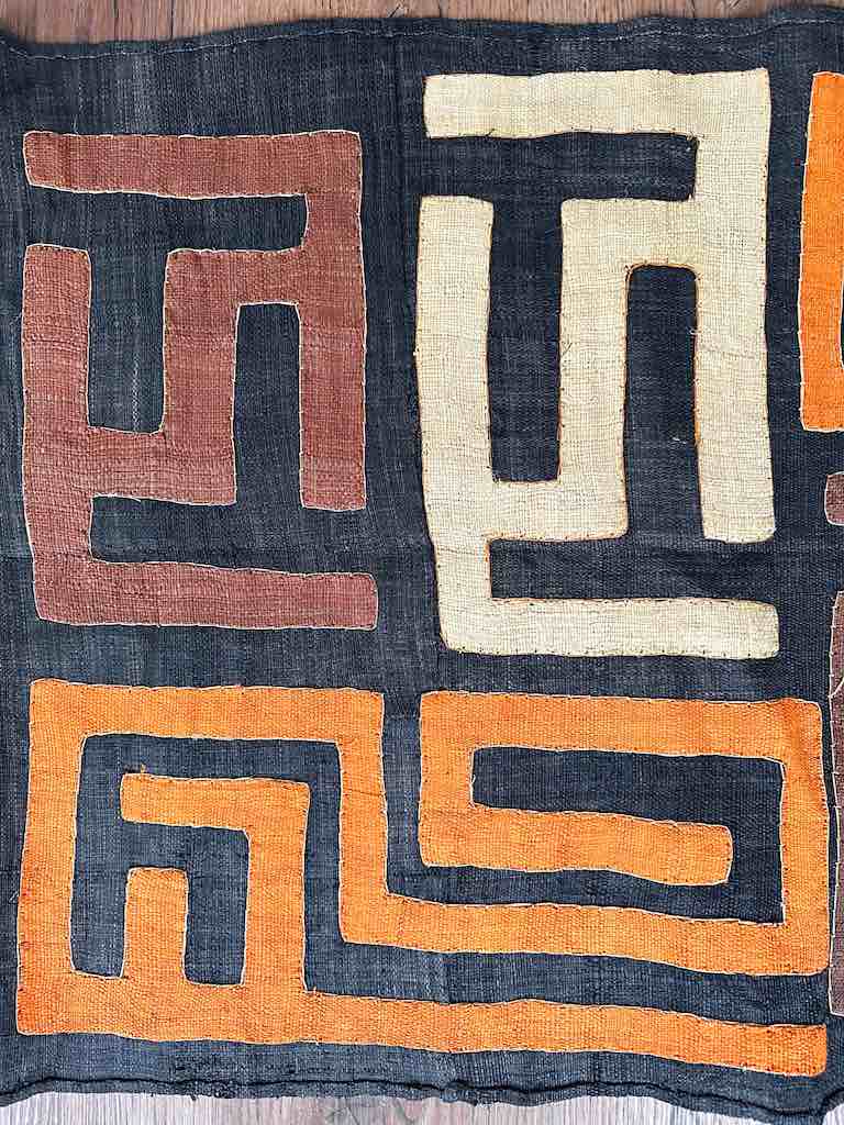 Kuba Cloth Long Raffia Textile | 124 x 21"