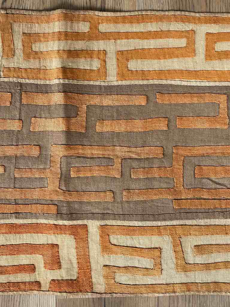 Kuba Cloth Long Raffia Textile | 135 x 23"