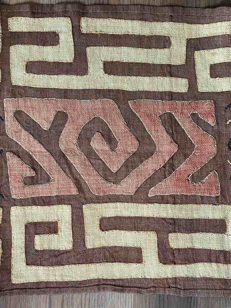 Kuba Cloth Long Raffia Textile | 131 x 21"