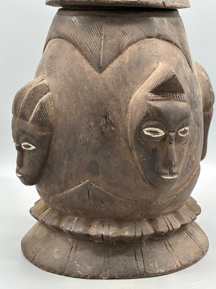 Single Baule Head Design Mouse Oracle Container/Statue | 22"