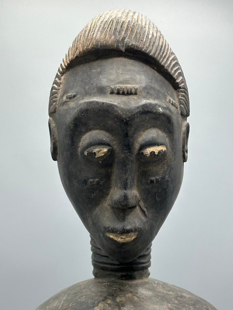Single Baule Head Design Mouse Oracle Container/Statue | 22"