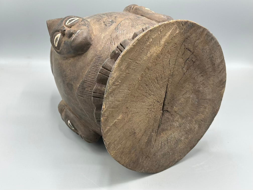 Single Baule Head Design Mouse Oracle Container/Statue | 22"