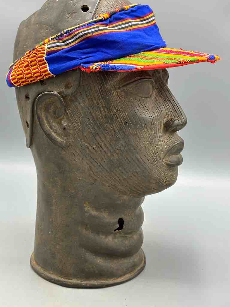 Genuine Ashanti Kente Cloth African Visor Hat