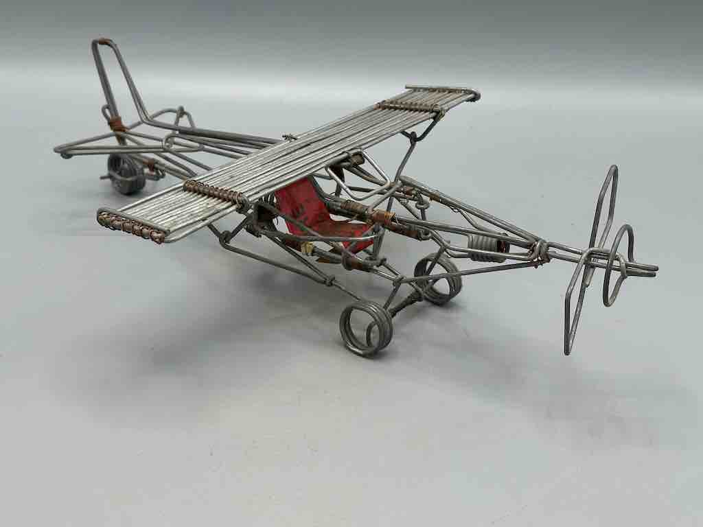African Recycled Wire Toy Single Propellor Airplane - Niger