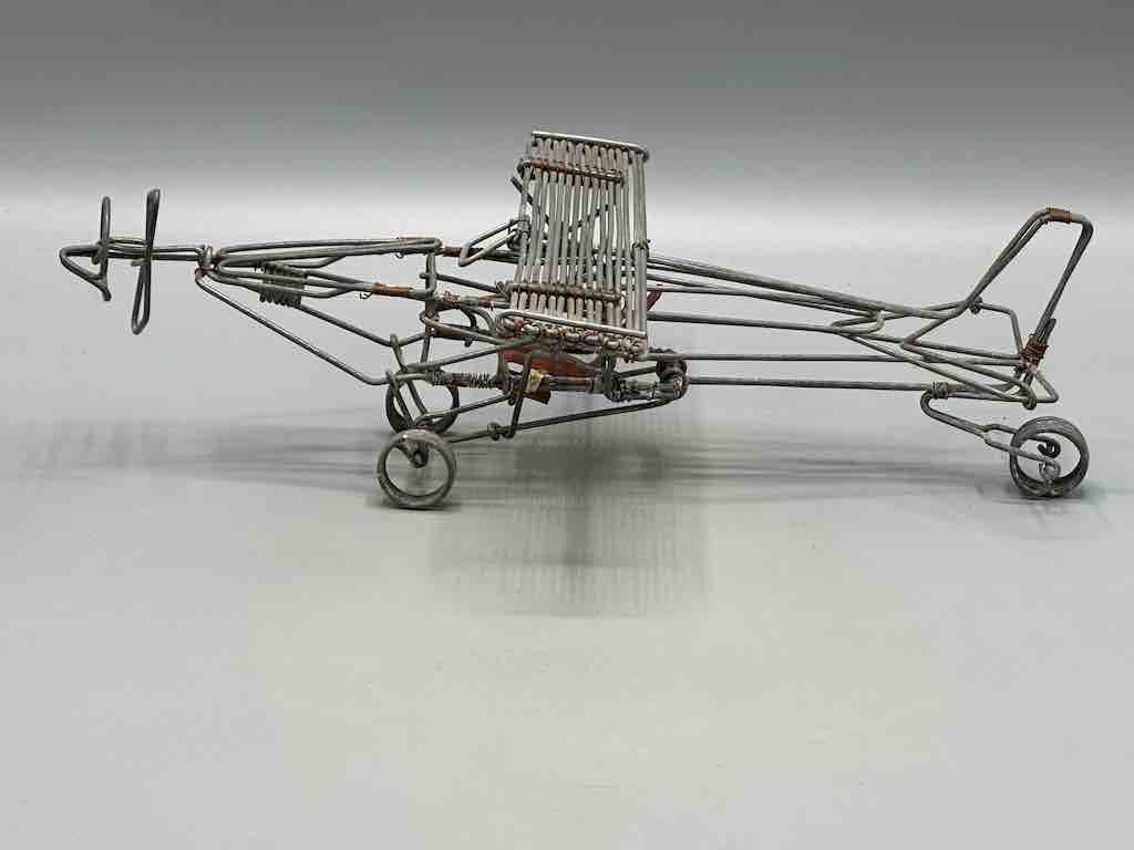 African Recycled Wire Toy Single Propellor Airplane - Niger