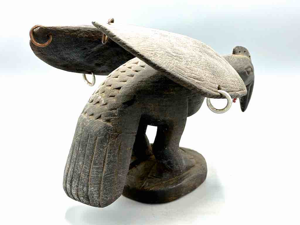 Wooden Eagle Ritual Statue | Ivory Coast, Africa