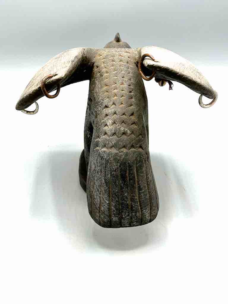 Wooden Eagle Ritual Statue | Ivory Coast, Africa