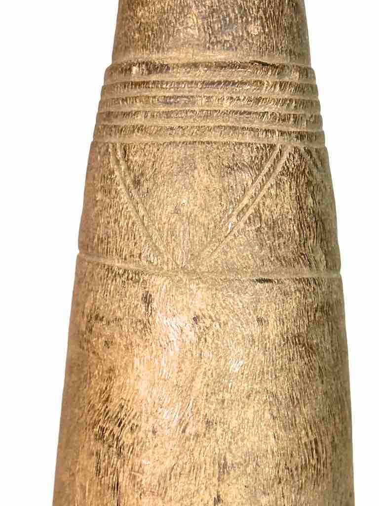 Very Old Used Moba Pestle, on Base - Togo