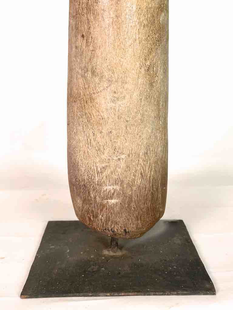 Very Old Used Moba Pestle, on Base - Togo