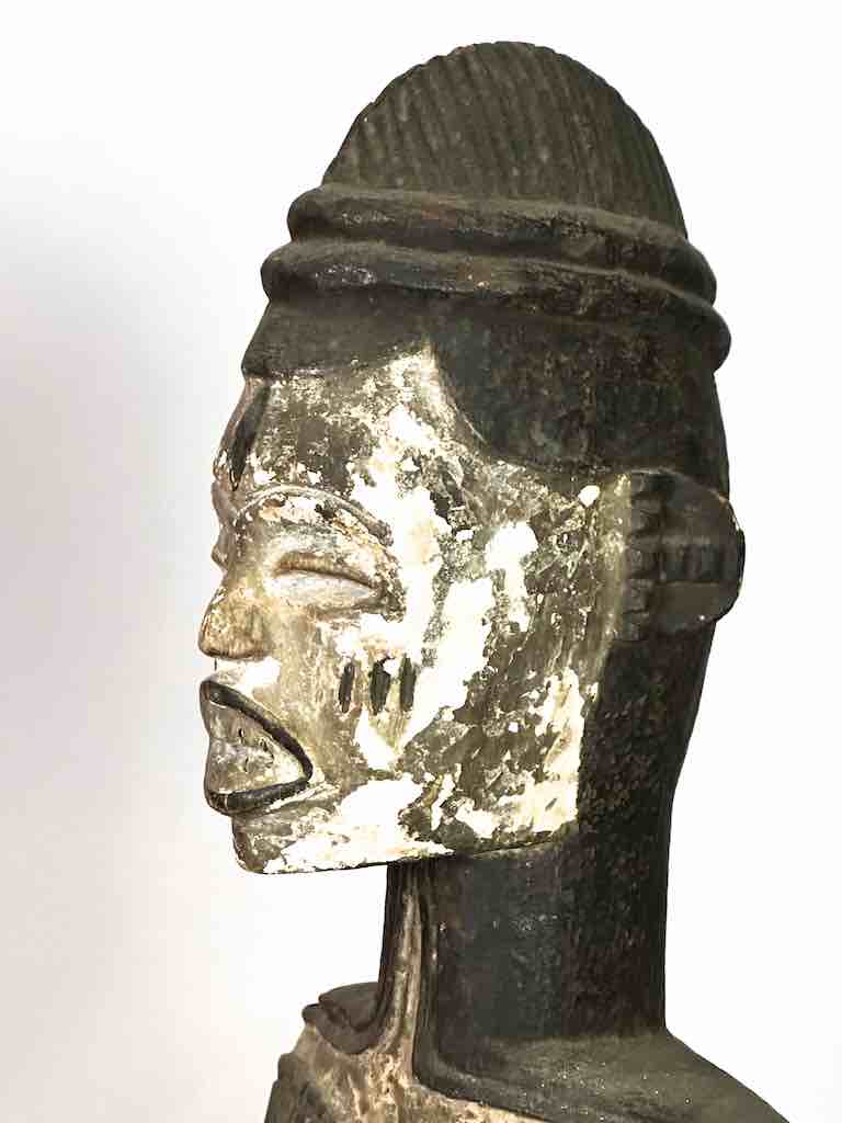 Vintage Seated Igbo Woman Spirit Statue | 25" - Nigeria