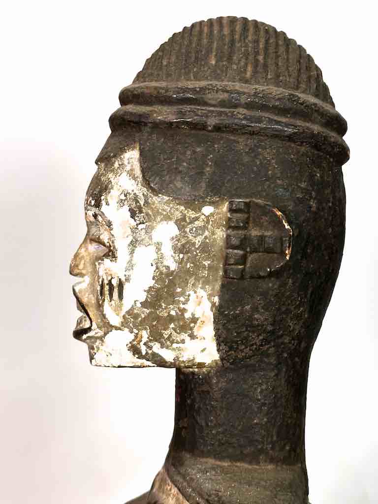 Vintage Seated Igbo Woman Spirit Statue | 25" - Nigeria