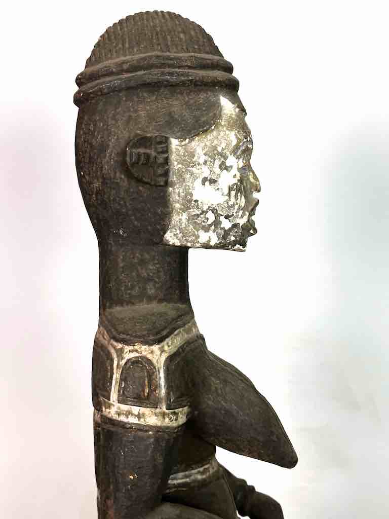 Vintage Seated Igbo Woman Spirit Statue | 25" - Nigeria