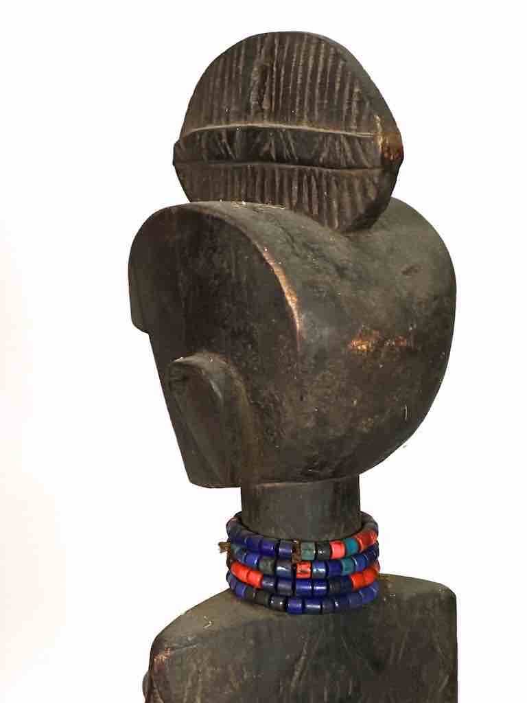 Vintage Standing Bambara Woman Spirit Statue | 26" - Mali