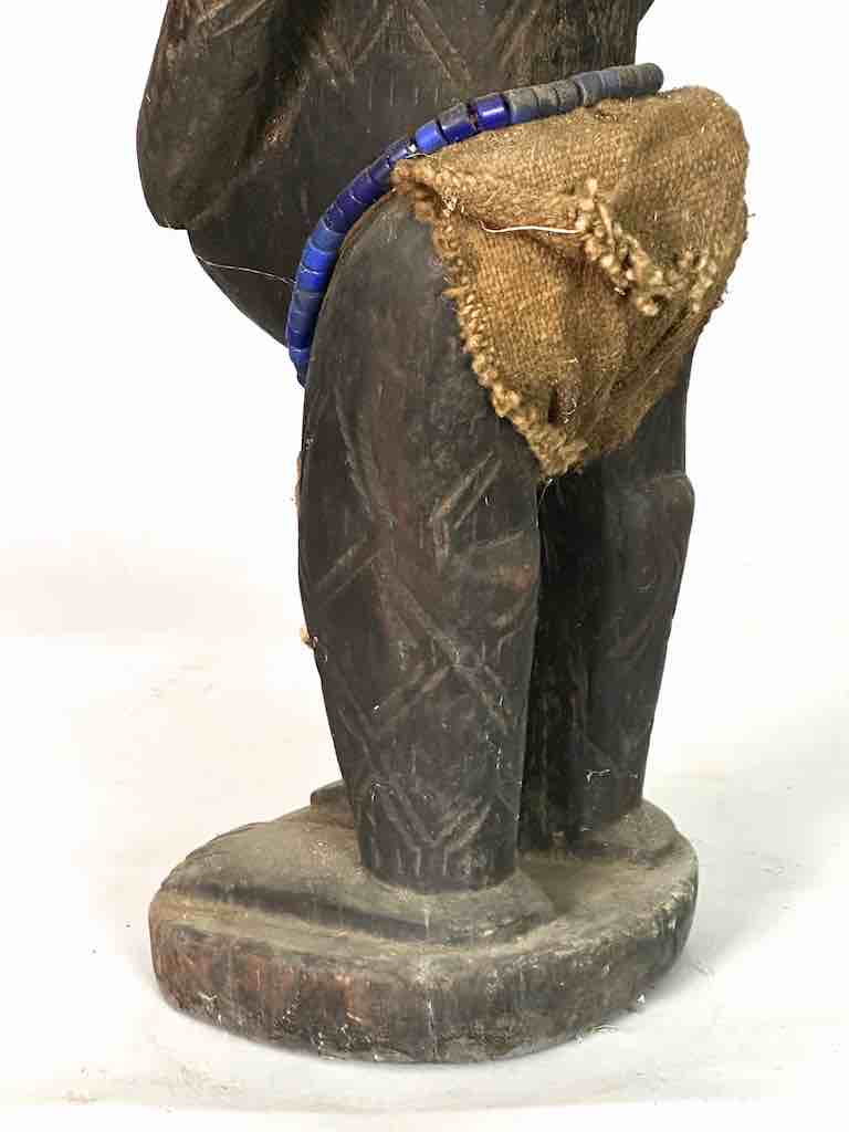 Vintage Standing Bambara Woman Spirit Statue | 26" - Mali
