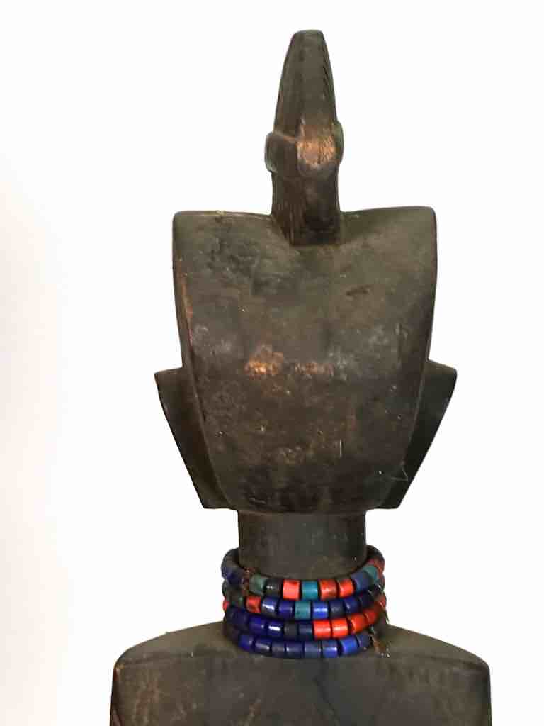 Vintage Standing Bambara Woman Spirit Statue | 26" - Mali