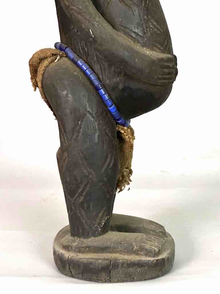 Vintage Standing Bambara Woman Spirit Statue | 26" - Mali