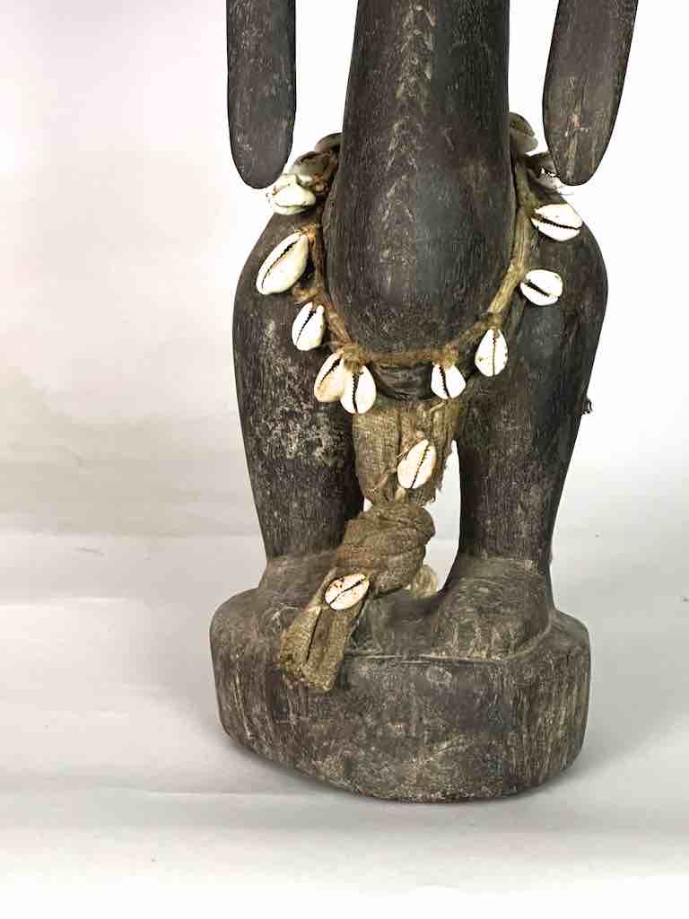 Very Old Vintage Standing Bambara Woman Spirit Statue | 26" - Mali