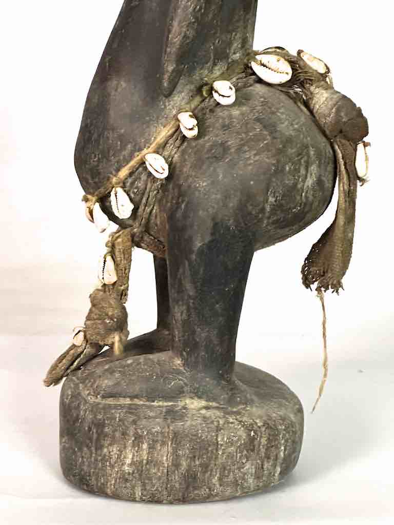Very Old Vintage Standing Bambara Woman Spirit Statue | 26" - Mali