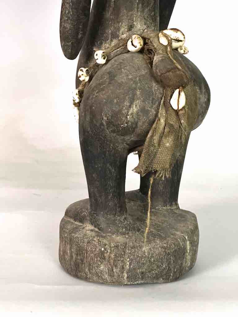 Very Old Vintage Standing Bambara Woman Spirit Statue | 26" - Mali