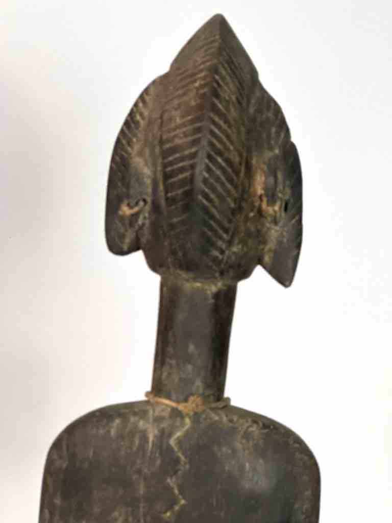 Very Old Vintage Standing Bambara Woman Spirit Statue | 26" - Mali