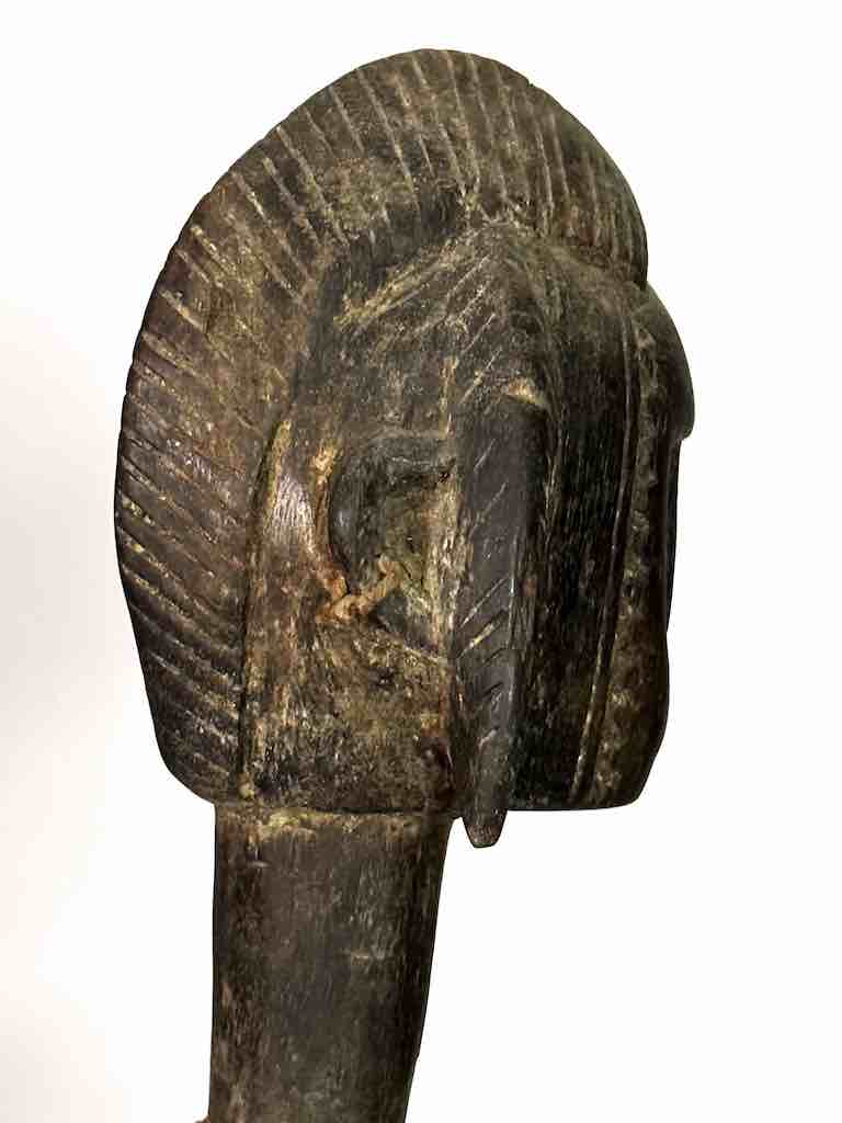 Very Old Vintage Standing Bambara Woman Spirit Statue | 26" - Mali