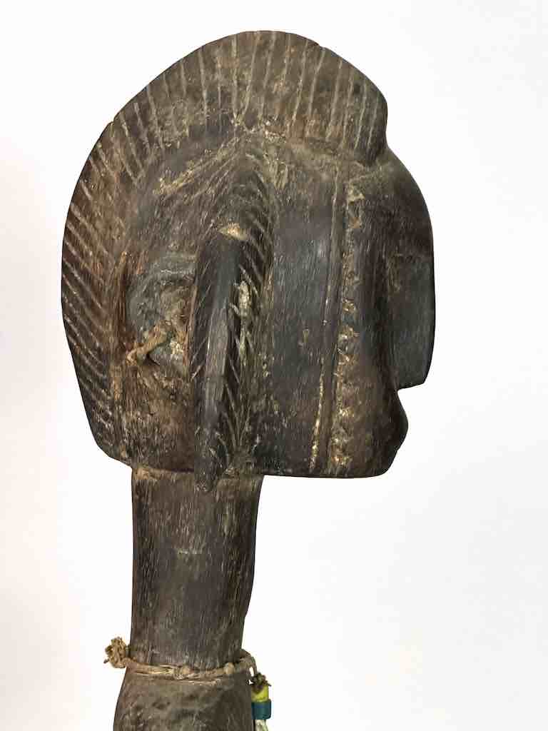 Very Old Vintage Standing Bambara Woman Spirit Statue | 26" - Mali