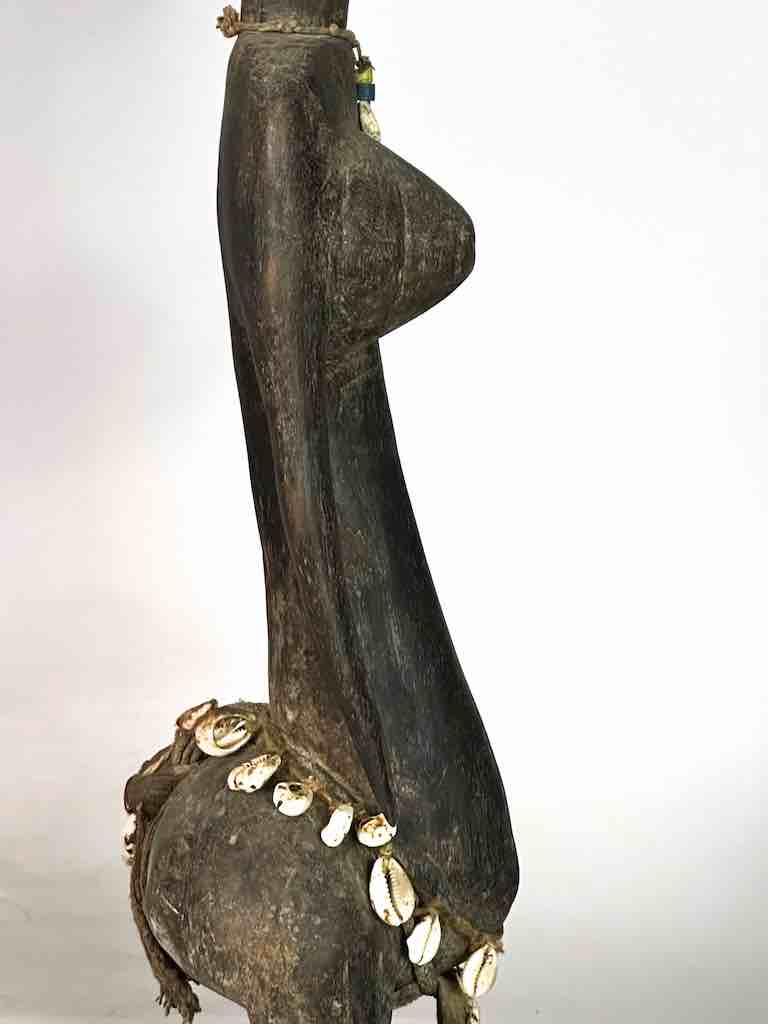 Very Old Vintage Standing Bambara Woman Spirit Statue | 26" - Mali