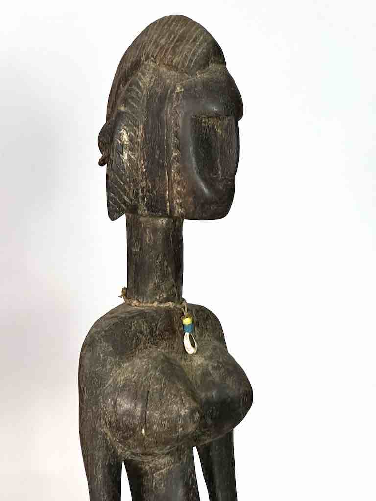 Very Old Vintage Standing Bambara Woman Spirit Statue | 26" - Mali