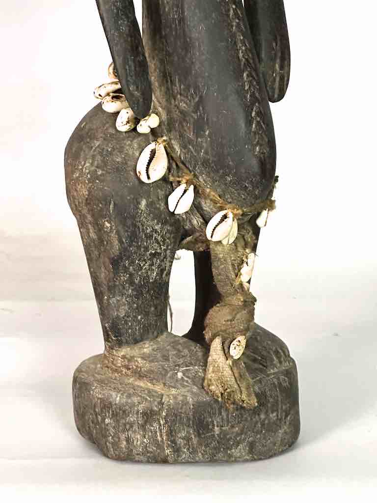 Very Old Vintage Standing Bambara Woman Spirit Statue | 26" - Mali
