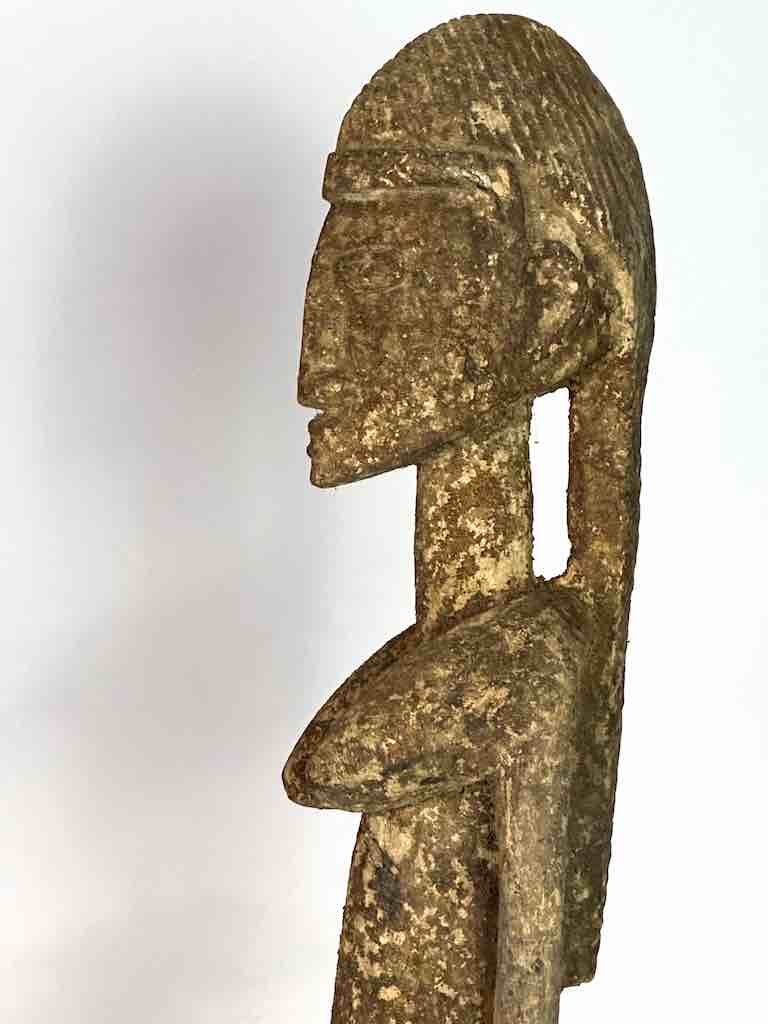 Vintage Dogon Seated Female Fetish Statue - Mali
