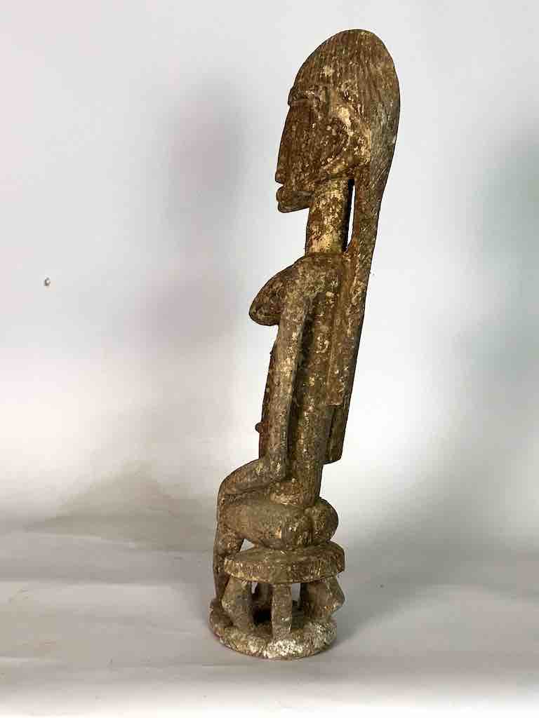 Vintage Dogon Seated Female Fetish Statue - Mali
