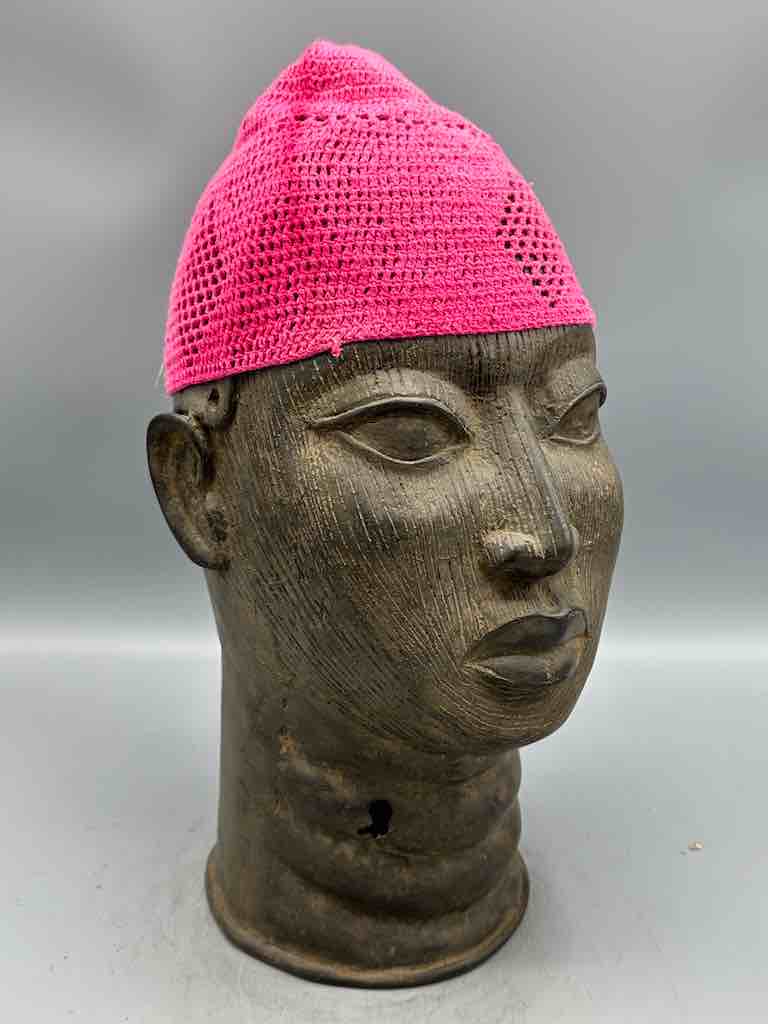 Solid color 100% cotton crocheted kufi African men's hat