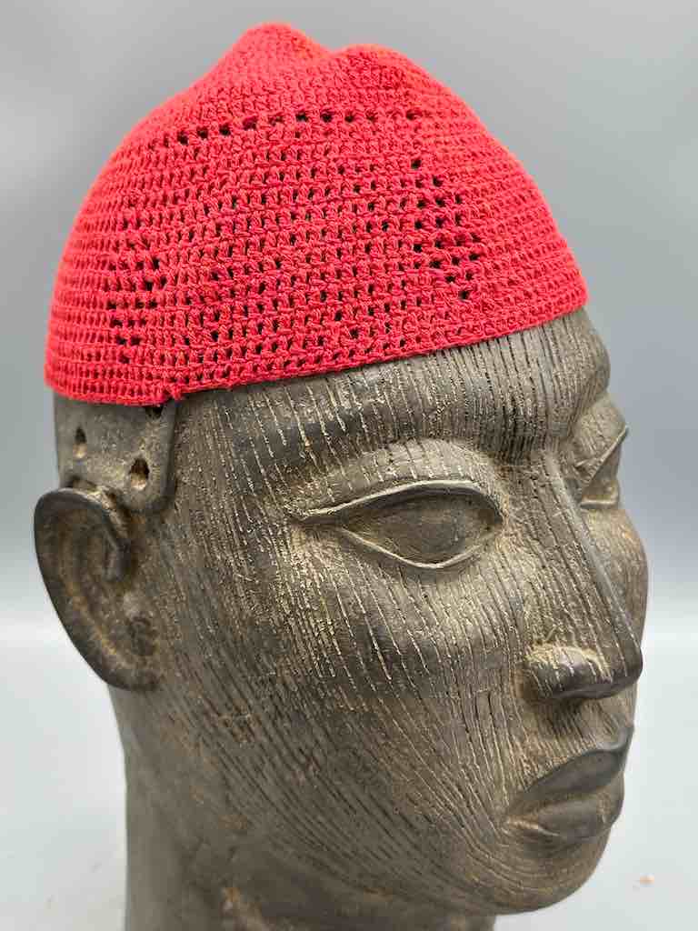Solid color 100% cotton crocheted kufi African men's hat