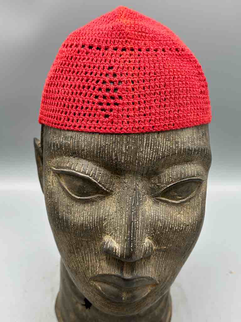 Solid color 100% cotton crocheted kufi African men's hat