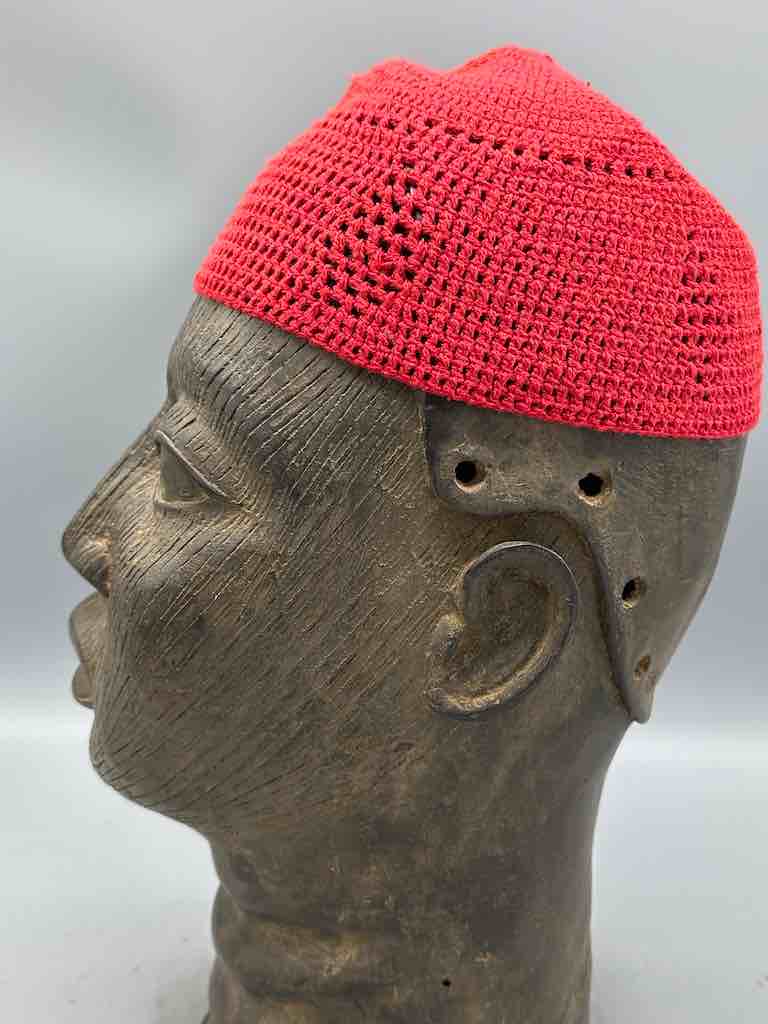 Solid color 100% cotton crocheted kufi African men's hat
