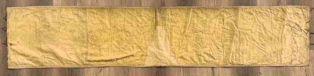 Antique Vietnamese Catholic IHS Design Authentic Ecclesiastical Cloth Altar Textile