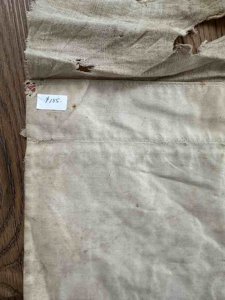 Antique Vietnamese Catholic Sacred Hearts Maltese Crosses Design Authentic Ecclesiastical Cloth Altar Textile