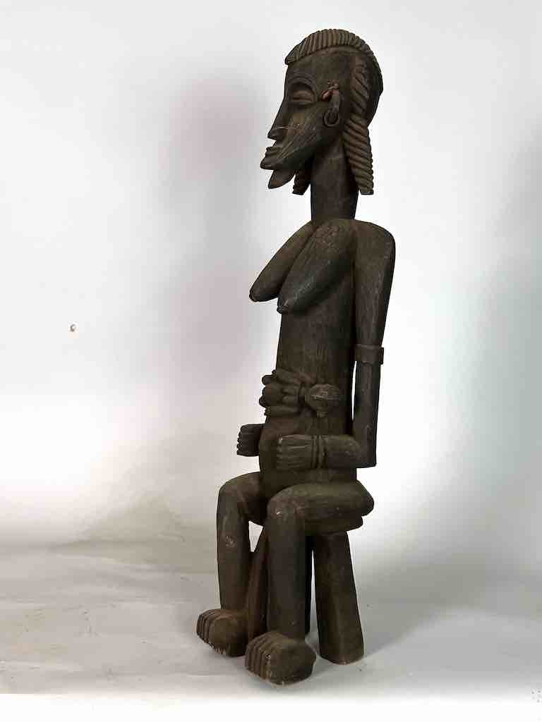 Senufo Mother and Child Spirit Statue | 29"