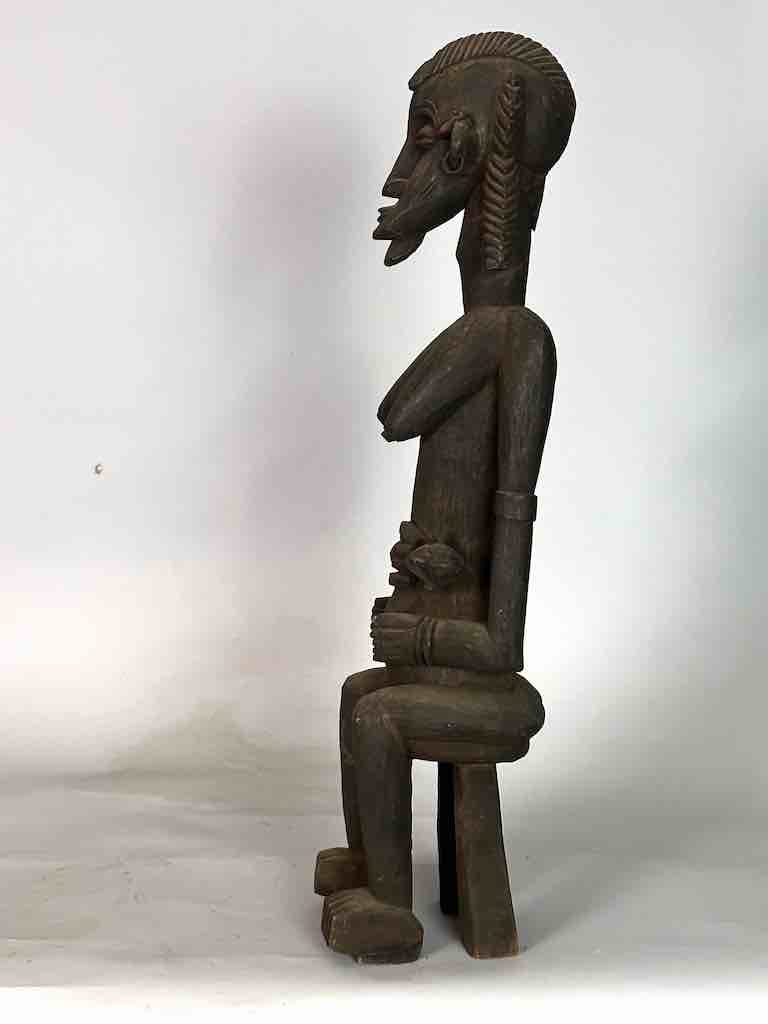Senufo Mother and Child Spirit Statue | 29"