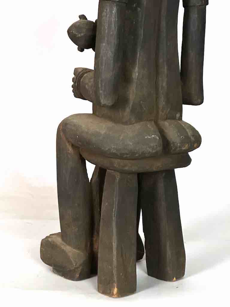 Senufo Mother and Child Spirit Statue | 29"