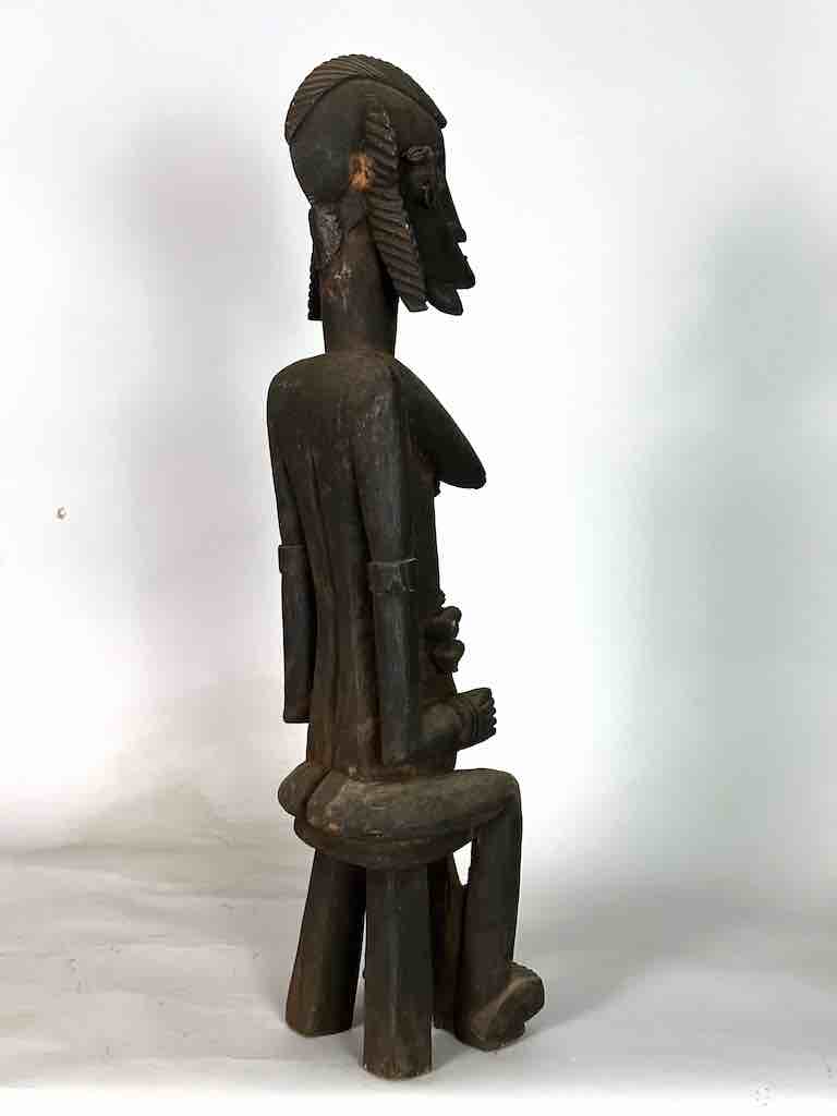 Senufo Mother and Child Spirit Statue | 29"