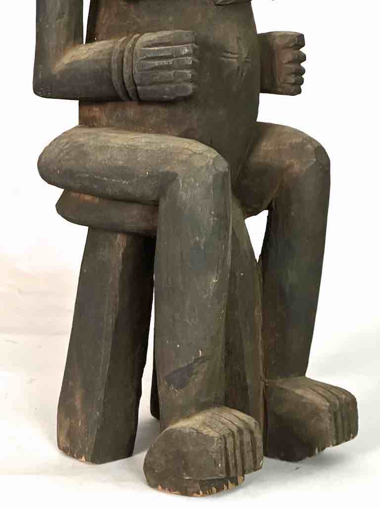 Senufo Mother and Child Spirit Statue | 29"