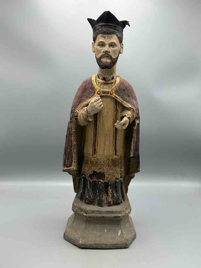 Antique Vietnamese Catholic Male Saint Figure