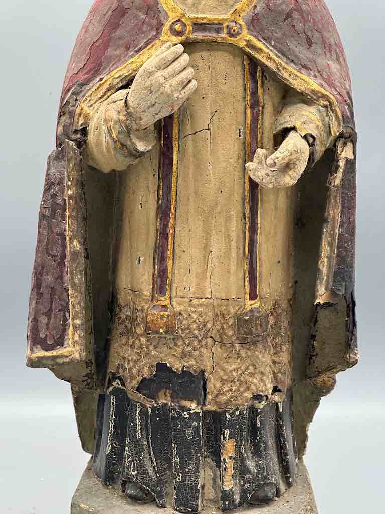 Antique Vietnamese Catholic Male Saint Figure