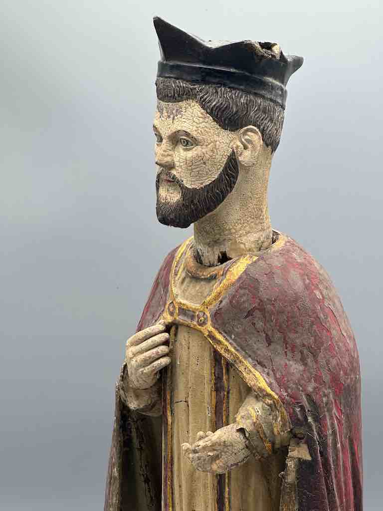 Antique Vietnamese Catholic Male Saint Figure