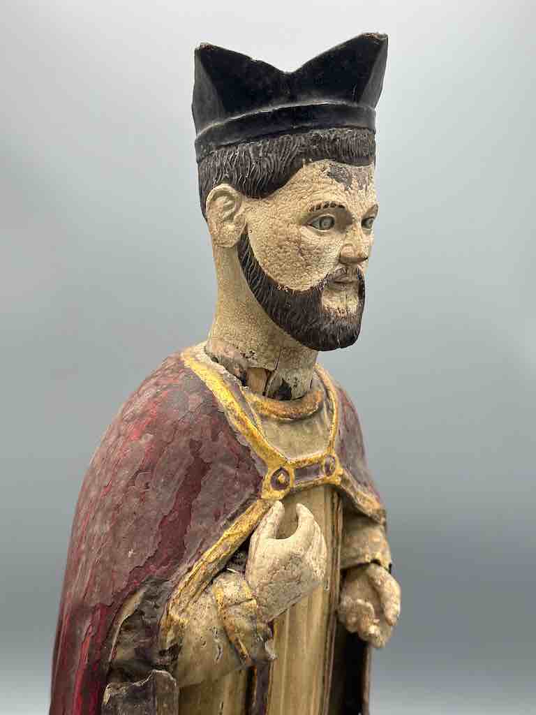 Antique Vietnamese Catholic Male Saint Figure