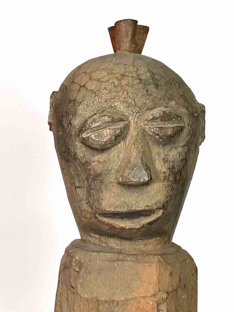 Vintage Fon Male Articulated Penis Fertility Fetish Statue | 29" - Benin